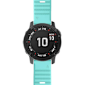 Miniatyrbilde 3 av 4: For Garmin Fenix ​​7x / 6x 26mm Smart Watch Quick Release Silicon Watch Band Teal