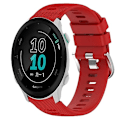 Miniatyrbillede 1 af 5: Til Garmin Forerunner 158 20mm ensfarvet blød silikone urrem Red