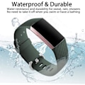 Miniatyrbild 4 av 5: Vattentätt watch Fitness Sportband Armband kompatibelt med Fitbit Charge 4 / Fitbit Charge 3 Se- Multi Color Midnight Green Large