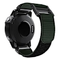 Miniatyrbillede 5 af 5: Til Garmin Fenix ​​6x / 5x 26mm krog-og-løkkebefæstelse nylonurrem Army Green