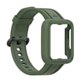 Pikkukuva 4 / 5: Xiaomi Redmi Watchmi Watch 2/Mi Watch Lite/Mi Watch Lite 2 -rannekke rannekkeella ja kellokuorella Dark green