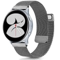 Miniatyrbilde 1 av 5: Milanese stropp for Samsung Galaxy Watch 4 Active 2 Huawei Watch Gt2 magnetisk spenne metall pustende armbånd for Amazfit Gtr Grey Strap width 20mm