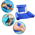 Miniatyrbillede 3 af 4: Oppustelige madrasser Vandsvømmebassin Tilbehør Hængekøje Loungestole Pool Float Vandsport Legetøj Flyde Måtte Pool Legetøj Orange