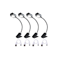 Miniatyrbillede 1 af 4: Genopladelig Boglampe, 4-pak, Mini Klipslamper -