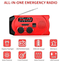 Pikkukuva 5 / 5: Hätäsääradio, hätä-LED-taskulamppu, 2000mAh power ja SOS