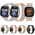 Pikkukuva 5 / 5: Fitbit Versa 4 / Sense 2 Milan Buckle Metal watch Silver