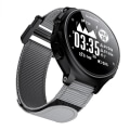 Miniatyrbillede 5 af 5: Til Garmin Forerunner 735xt Hook And Loop Fastener Nylon Watch Band Grey