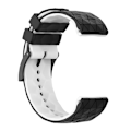 Miniatyrbilde 3 av 5: For Suunto 9 tofarget silikonklokkerem Black White