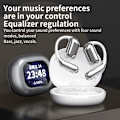 Miniatyrbillede 3 af 5: Sandelige Trådløse Bluetooth-Høretelefoner Q16 Pro LCD Touch Screen Ørehage Bluetooth V5.4 Støjreducerende