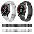 Miniatyrbillede 3 af 5: Til Garmin Fenix ​​5x Sapphire 26mm Tortoise Shell rustfrit stål urbånd Black