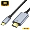 Miniatyrbillede 1 af 4: USB C til 4K Display Adapter 3m, 4K 60Hz Opløsning, Type C til 4K Display Adapter til MacBook Pro