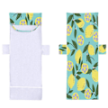 Miniatyrbilde 1 av 3: Sommerstrandhåndkle Fashion Print Soling Sling Stoltrekk med Lomme Lazy Lounger Stol Strandhåndkle 4