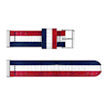 Pikkukuva 3 / 5: Fitbit Versa 4 / Sense 2 Universal Stripe Nylon watch Blue White Red