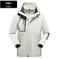 Miniatyrbild 2 av 2: Dam Ski Wear Winter Warm Ski Hoodie Set Vindtät Vattentät 3 i 1 jacka white xl