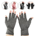 Miniatyrbillede 3 af 5: Mænds termiske handsker til kvinder Unisex Half Finger Stretch Fingerless Handsker B-L