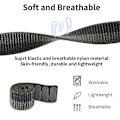 Miniatyrbillede 3 af 5: Til Garmin Fenix ​​7x krog og løkke fastener nylon urbånd Black Grey
