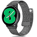 Miniatyrbilde 1 av 5: Milanese stropp for Samsung Galaxy Watch 4 Active 2 Huawei Watch Gt2 magnetisk spenne metall pustende armbånd for Amazfit Gtr Black Strap width 22mm