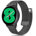Miniatyrbilde 1 av 5: Milanese stropp for Samsung Galaxy Watch 4 Active 2 Huawei Watch Gt2 magnetisk spenne metall pustende armbånd for Amazfit Gtr Black Watch 4 Classic 46mm