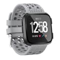 Smart Watch Venting Circle Hole Watch Band för Fitbit Versa Grey