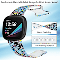 Miniatyrbillede 3 af 5: Til Fitbit Versa 3 Printing Watch Band E