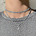 Miniatyrbillede 4 af 4: Stor kanin halskæde kanin vedhæng choker halskæde statement lang kæde halskæde til kvinder og mænd