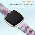 Miniatyrbild 3 av 5: Magnetiska band kompatibla med Fitbit Versa 3 och Sense Smartwatch- Multi Color Colorful Large