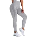 Miniatyrbild 3 av 4: Mjuka yoga-tights med hög midja för kvinnor, för träning och löpning Orange M