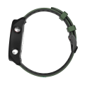 Miniatyrbillede 4 af 4: 20 mm til Garmin Vivoactive 3 / Venu Universal tofarvet silikone urbånd Army Green Black