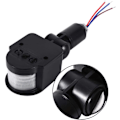 Miniatyrbillede 2 af 5: 90~250V LED Bevægelsessensor Infrarød Bevægelsessensor 180°