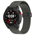 Miniatyrbilde 4 av 5: Svart spenne 22mm silikon klokkestropp for Garmin Fenix 7/forerunner 965/955/945/935 Space Grey