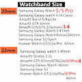 Miniatyrbillede 2 af 5: 20 mm 22 mm bånd til Samsung Galaxy Watch 4/classic/3/5/pro/active 2 Gear S3 Elastic Nylon Loop Huawei Watch Gt 2 2e 3 Pro Strap Bohemia color 22mm