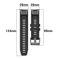 Miniatyrbillede 4 af 5: Til Garmin Descent Mk2i 26mm Silikone Sport Pure Color Watch Band Red