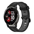 Miniatyrbillede 1 af 5: Til Garmin Venu 2 Plus 20 mm vertikalt mønster tofarvet silikone urbånd Black-Grey