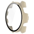 Pikkukuva 2 / 5: Huamade for Garmin Forerunner 265 Smart Watch PC case , jossa karkaistu lasi näytönsuoja Ivory White