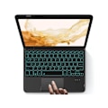 Miniatyrbillede 2 af 3: Magnetisk baggrundsbelyst tastaturcover til Samsung Galaxy Tab S7 Fe 12.5 Sort