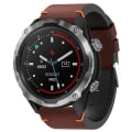 Miniatyrbilde 1 av 4: For Garmin Descent Mk 2 26mm skinnsutur stålspenne klokkebånd Coffee
