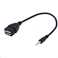 Pikkukuva 5 / 5: 3,5 mm:n uros AUX-liitin USB 2.0 -liittimeen A-naaras OTG-kaapelimuunninsovitin C2L0