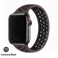 Miniatyrbilde 1 av 5: Solo løkkestropp for Apple Watch Band 44 mm 40 mm 38 mm 42 mm pustende silikon elastisk belte armbånd Iwatch Series 3 4 5 Se 6 ironstone 38mm or 40mmL