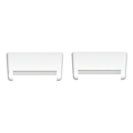 Miniatyrbillede 3 af 3: 1 par til Xiaomi Redmi Watch 2/Watch 2 Lite forbindelsesadapter 18mm legering urrem-stik Silver