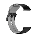 Miniatyrbilde 3 av 5: For Suunto 7 24 mm tofarget silikonklokkerem Black Grey