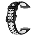 Miniatyrbilde 3 av 5: For Huawei Watch Fit 2/Watch Fit 2 Active Dual Watch Silikon Remstropp Black White Style B