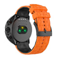Miniatyrbilde 5 av 5: For Suunto 9 tofarget silikonklokkerem Orange Black
