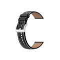 Miniatyrbild 2 av 4: Rem för Garmin Vivomove Style Präglad äkta läder klockarmband Svart