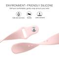 Miniatyrbilde 4 av 5: For Fitbit Versa 2 / Fitbit Versa Lite ensfarget silikonklokkerem Pink