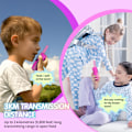 Miniatyrbild 3 av 5: Walkie-talkies för barn Lång räckvidd Walkie-talkie 2-pack 2-vägsradio 22 kanaler Rosa