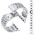 Pikkukuva 5 / 5: Metalliranneke Apple Watch Ultralle 49mm 8 7 45mm 41mm ruostumaton teräs Smart Watch Ranneke Iwatchille 6 5 4 3 Se 44mm 42mm 40mm Black For 42mm or 44mm