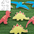 Miniatyrbillede 4 af 5: Dinosaur-formet kageudstikker, fondant-kageudstikker til børns bagning af småkager 6pcs