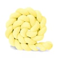 Miniatyrbilde 1 av 2: Baby Upholstery Vevd Knutet Ball Pude Twist Flette Baby Seng Sove Bumper Dekorasjon Seng Surround yellow 2m