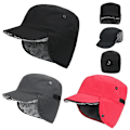 Miniatyrbilde 1 av 5: Vinter varm øreklafflue med toppluet basecap trapper vanntett unisex Red