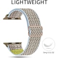 Miniatyrbilde 3 av 5: Elastisk Solo Loop-reim kompatibel med Apple Watch-reimer 4 38mm/40mm/41mm